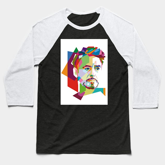 WPAP-robert downey jr Baseball T-Shirt by pucil03